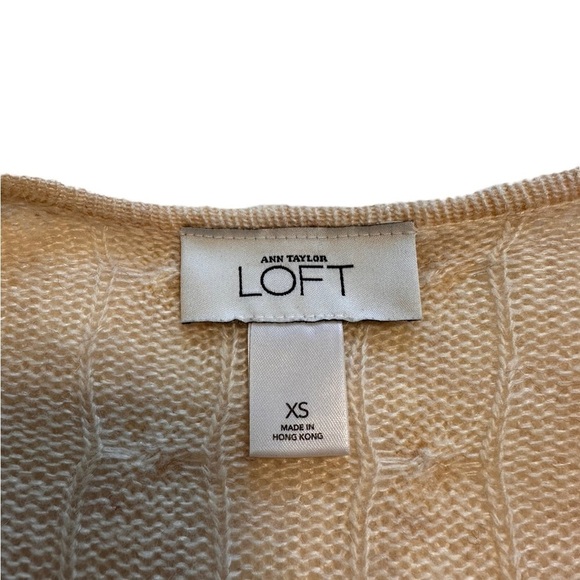 Ann Taylor Loft Long Open Front Cable Knit Cardigan - Size XS - Picture 4 of 10